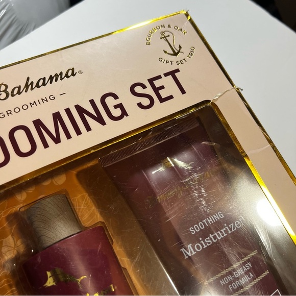 NEW Tommy Bahama Bourbon & Oak Gift Set TRIO MOISTURIZER FACE WASH SHAVE GEL - Picture 3 of 5